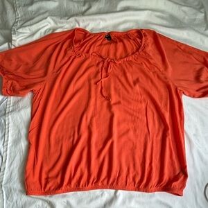 Torrid Vibrant Orange Blouse 2XL